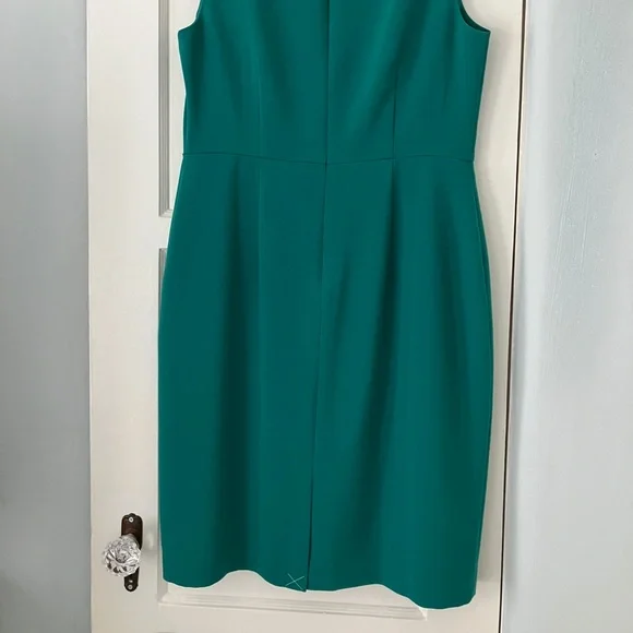 Ann Taylor Dress New Kelly Green Silky Sheath - Picture 9 of 9